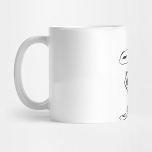 sphynx tribal cat tattoo Mug